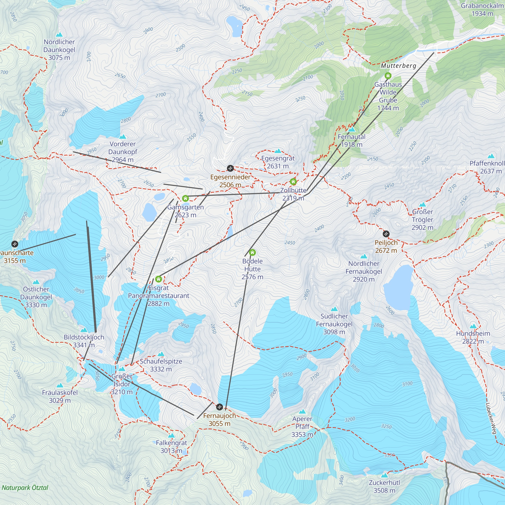 Bödele Hütte map