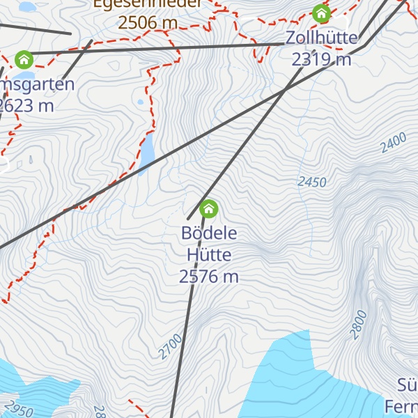 Map of Bödele Hütte
