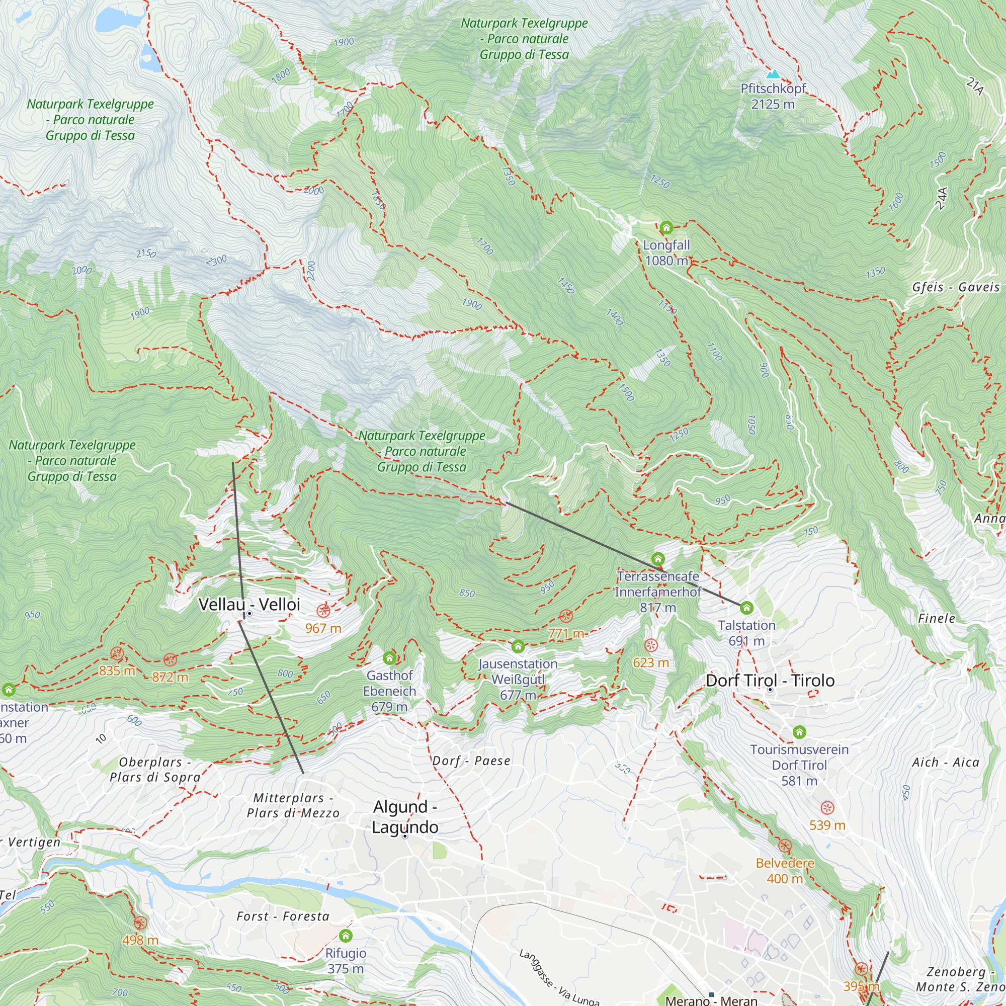 Berggasthof Oberhochmuthof map