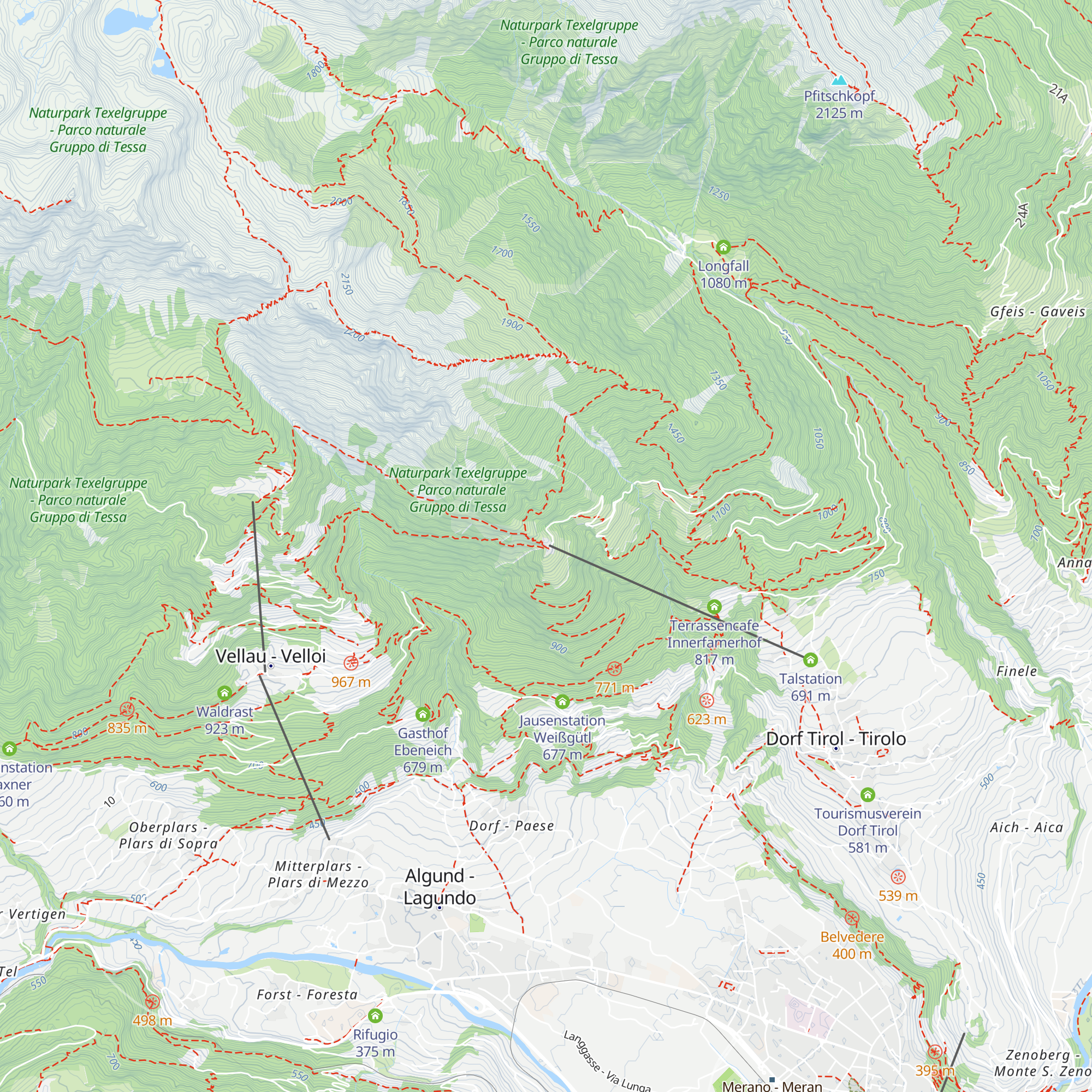 Berggasthof Oberhochmuthof map
