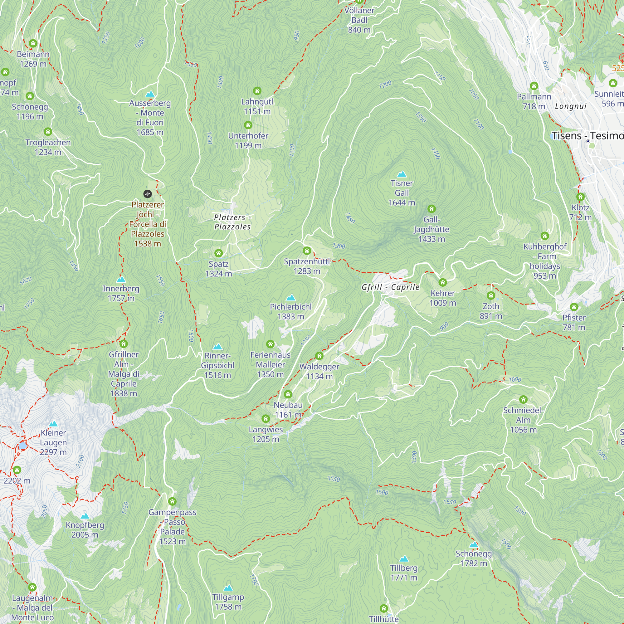 Alpenrose map