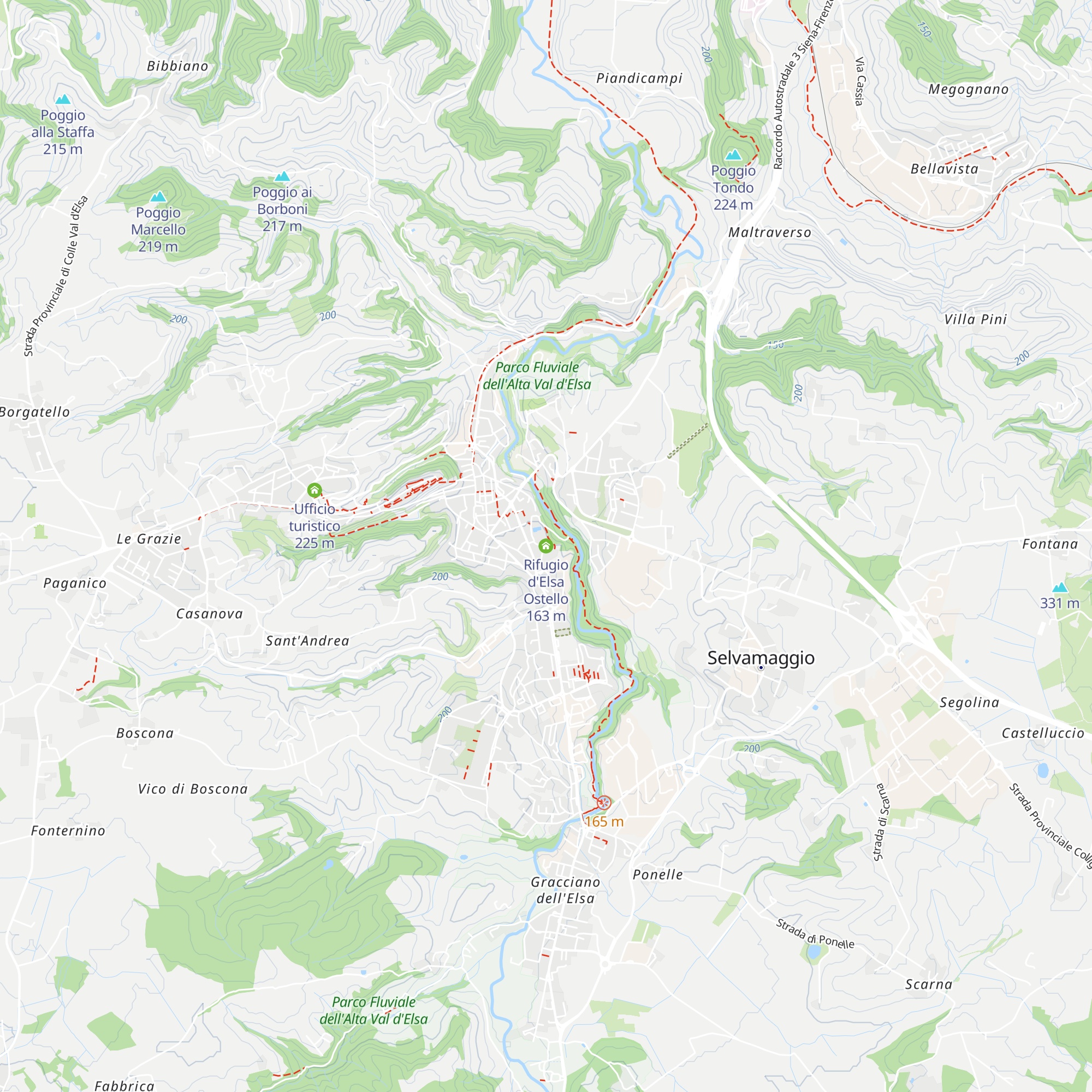 Rifugio d'Elsa Ostello map
