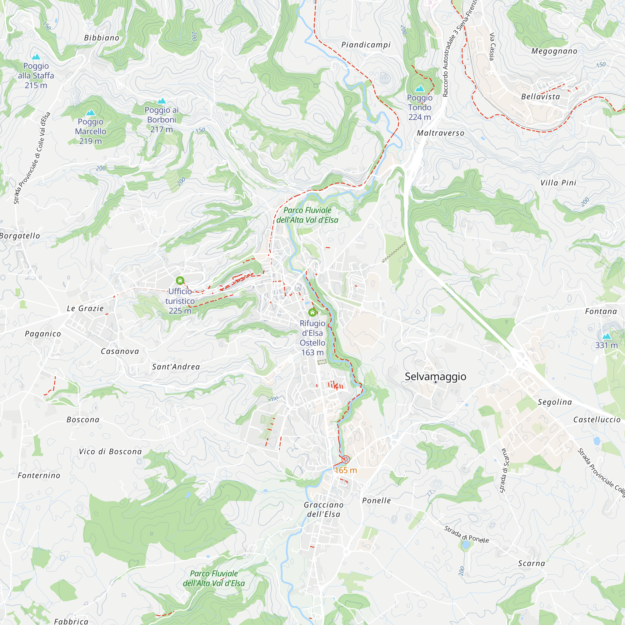 Rifugio d'Elsa Ostello map