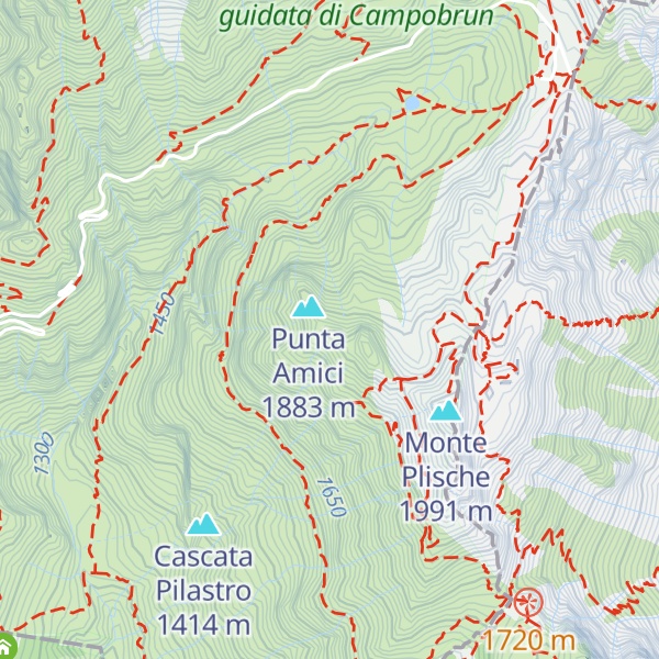Map of Punta Decisione