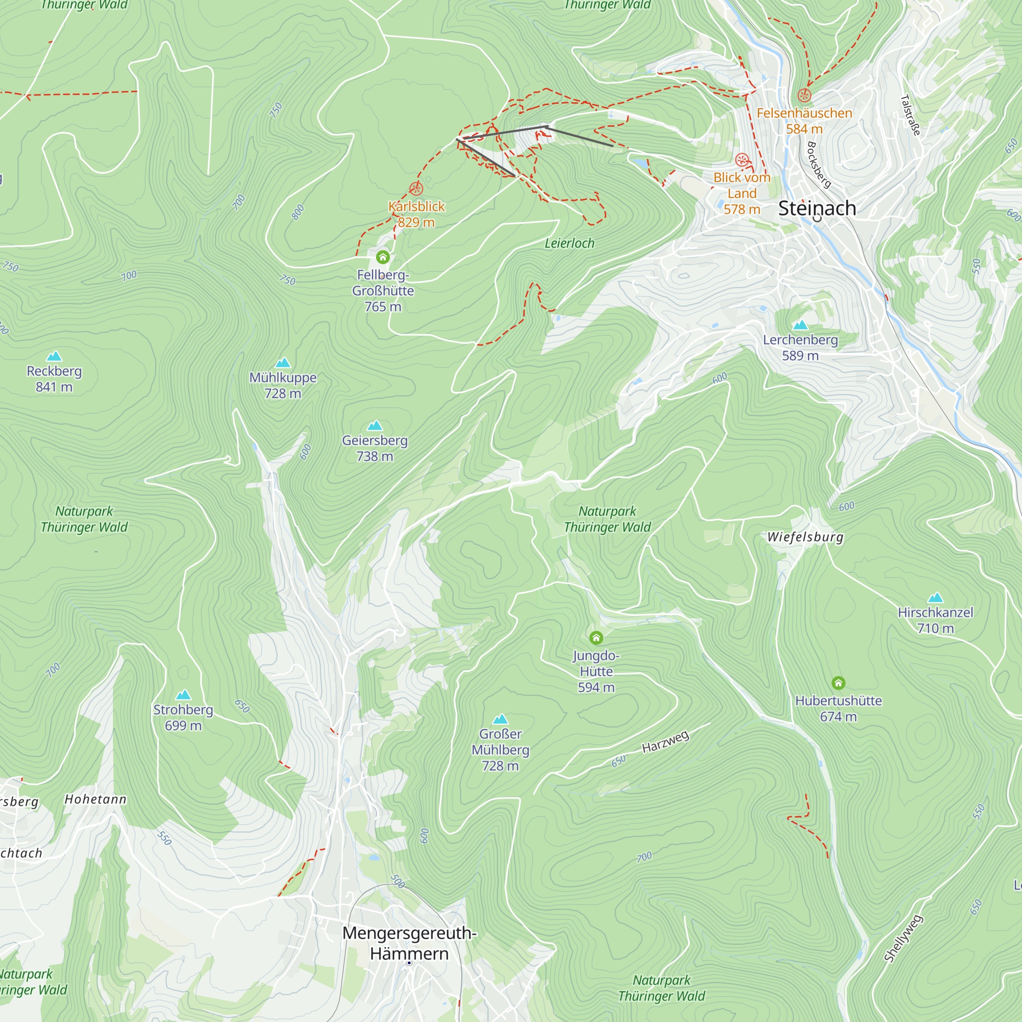 Schutzhütte Röthenquelle map