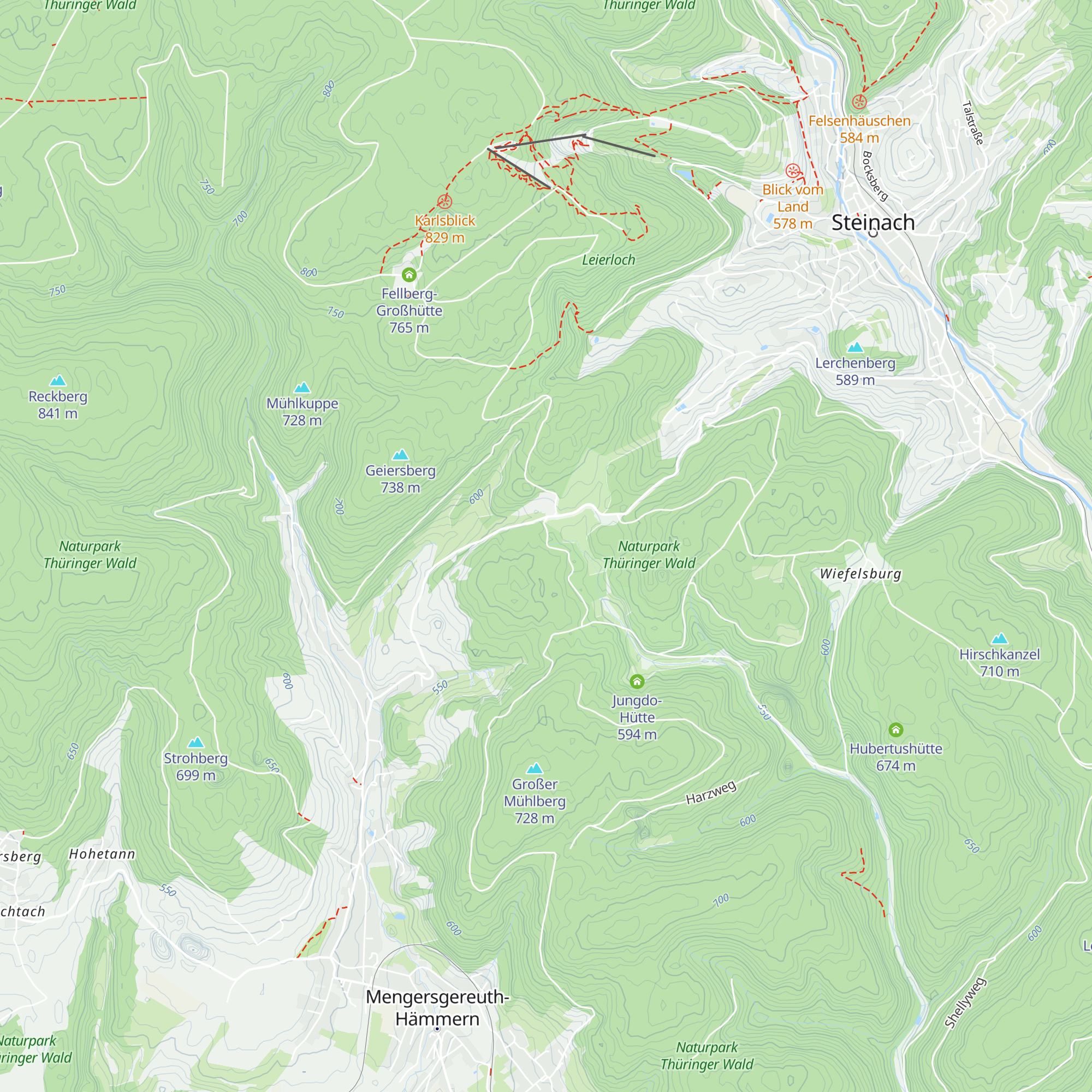 Schutzhütte Röthenquelle map