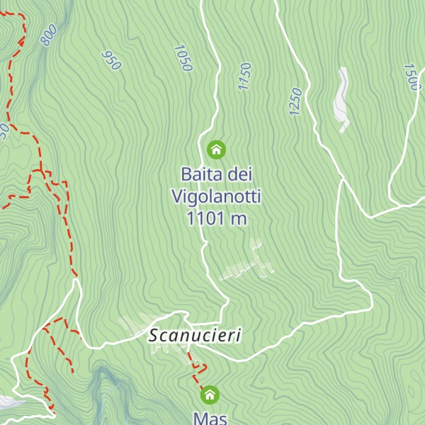 Map of Baita del Canova