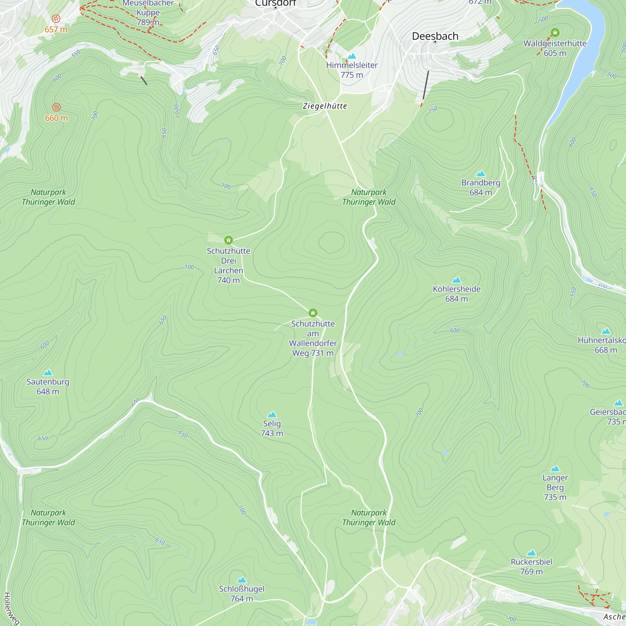 Schutzhütte am Wallendorfer Weg map