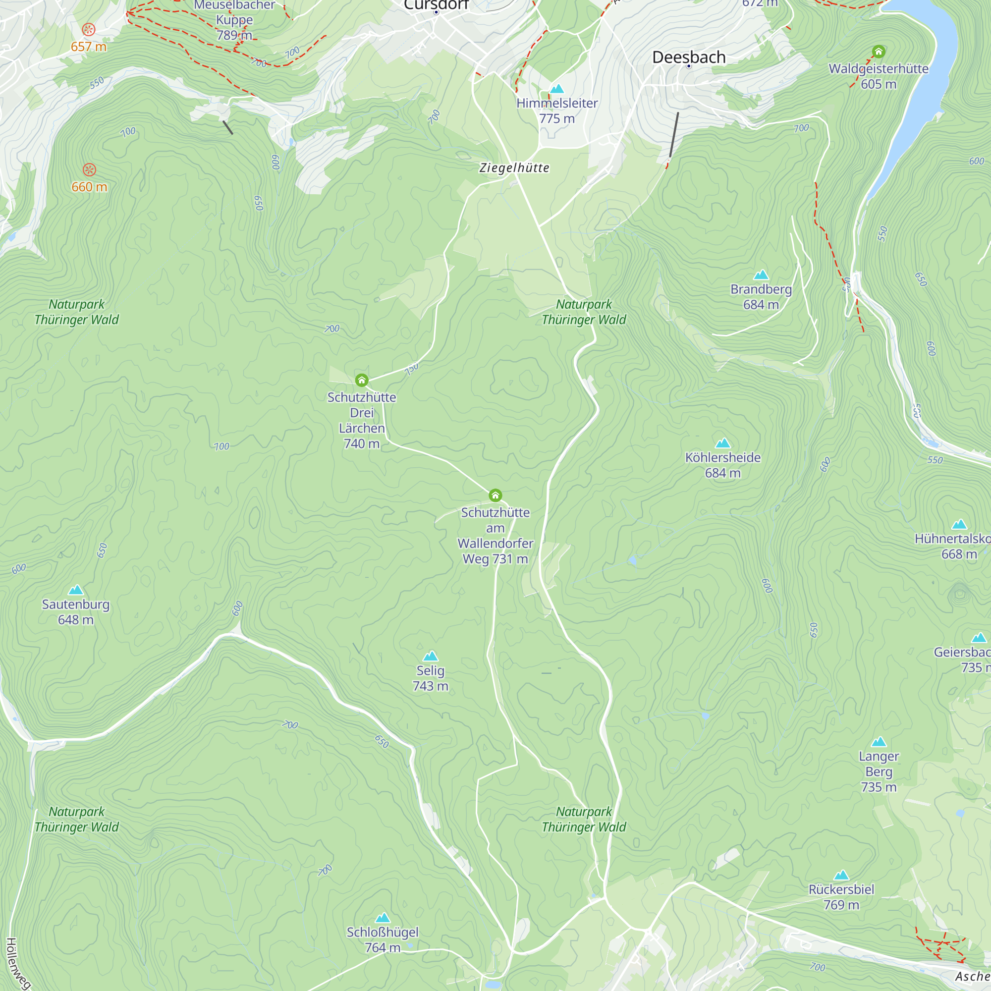 Schutzhütte am Wallendorfer Weg map