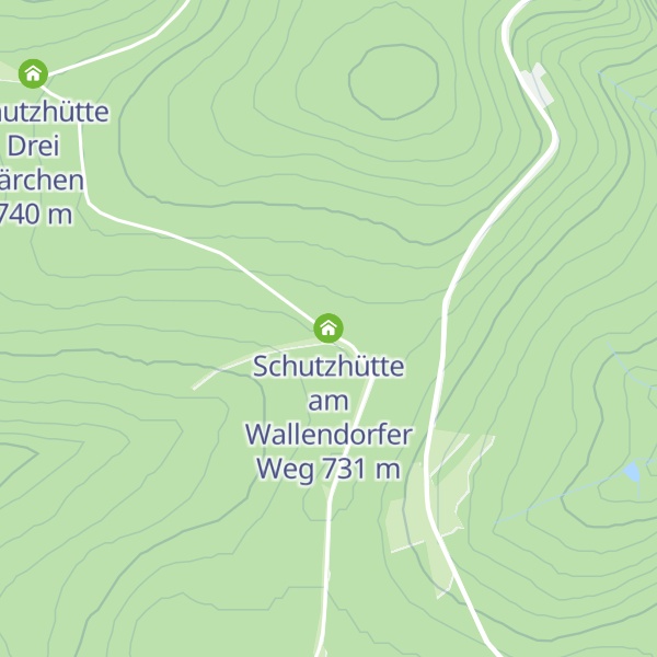 Map of Schutzhütte am Wallendorfer Weg