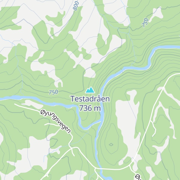 Map of Testadråen