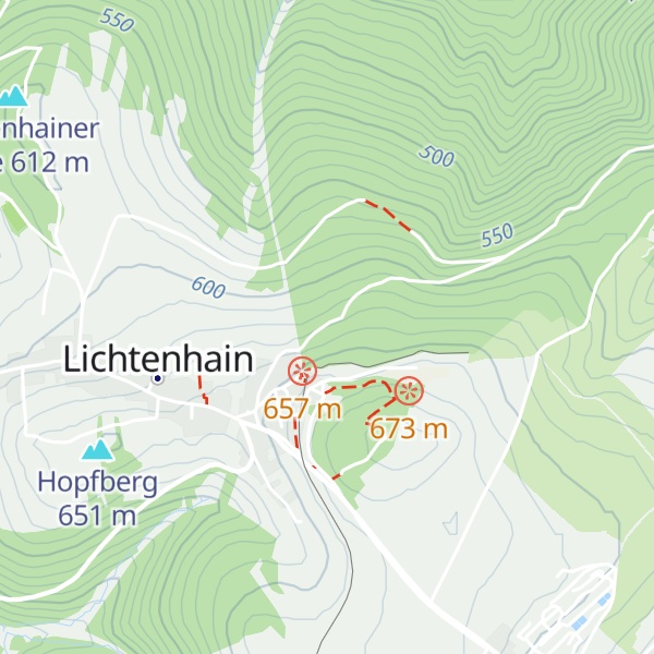 Map of Sandmännchens Märchenhütte