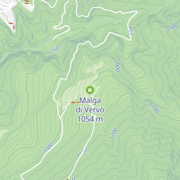 Map of Malga di Vervò