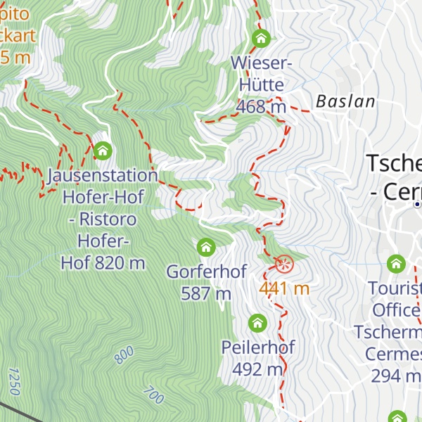 Map of Berggasthaus Haidenhof