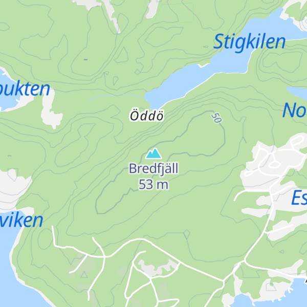 Map of Bredfjäll