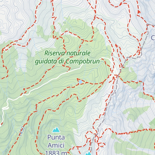 Map of Malga Campobrun