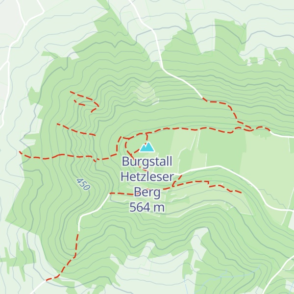 Map of Burgstall Hetzleser Berg
