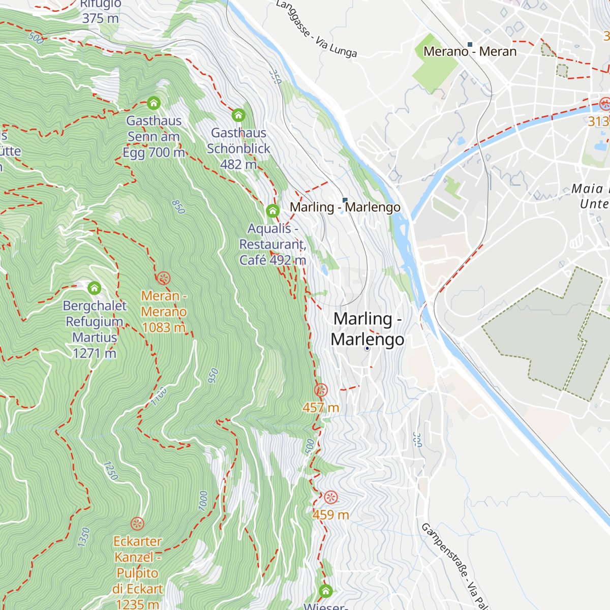 Waalerhütte map