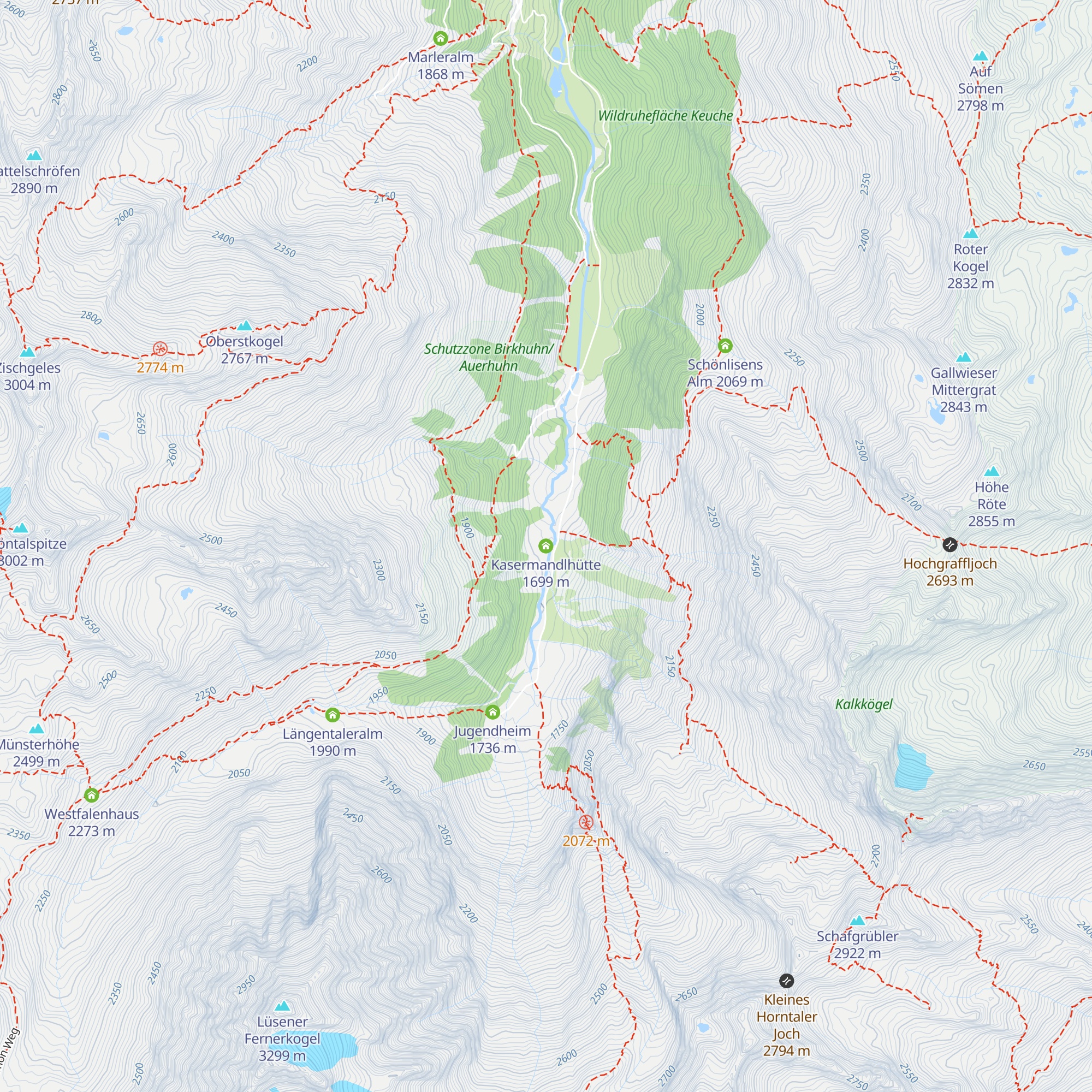 Kasermandlhütte map