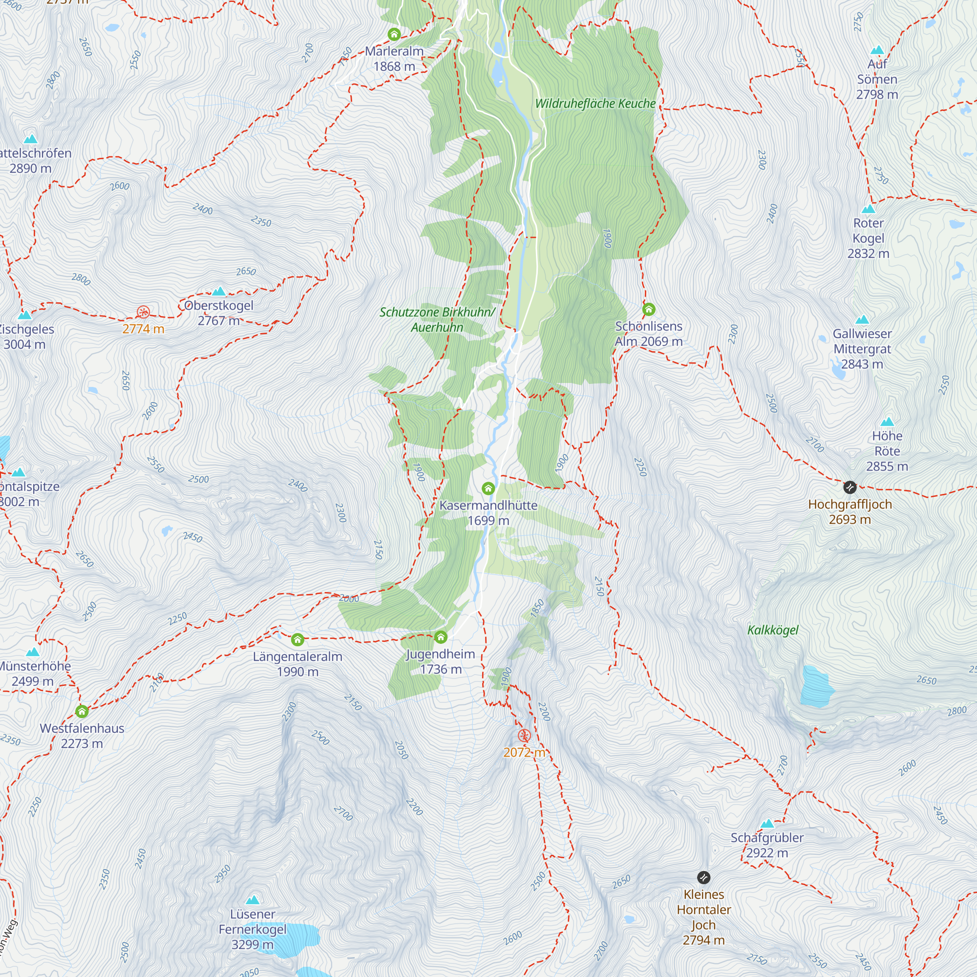 Kasermandlhütte map