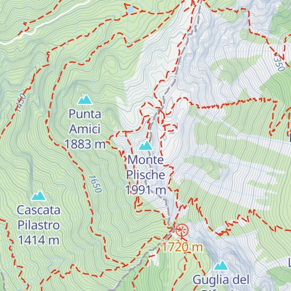 Map of Monte Plische