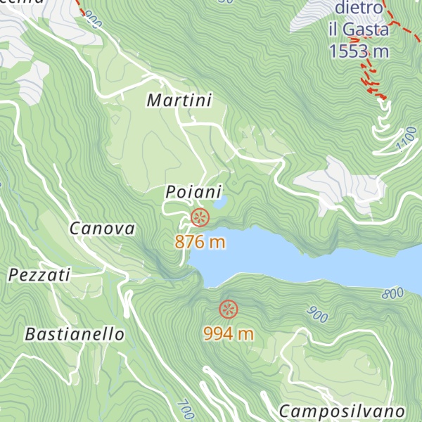 Map of Chiosco Poiani