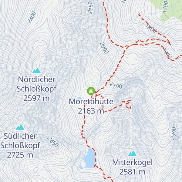 Map of Morettihütte