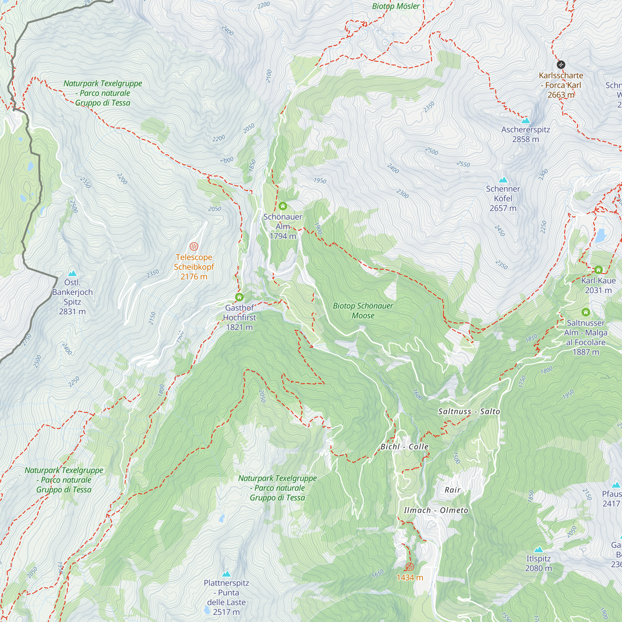 Bergchalet Englhof map