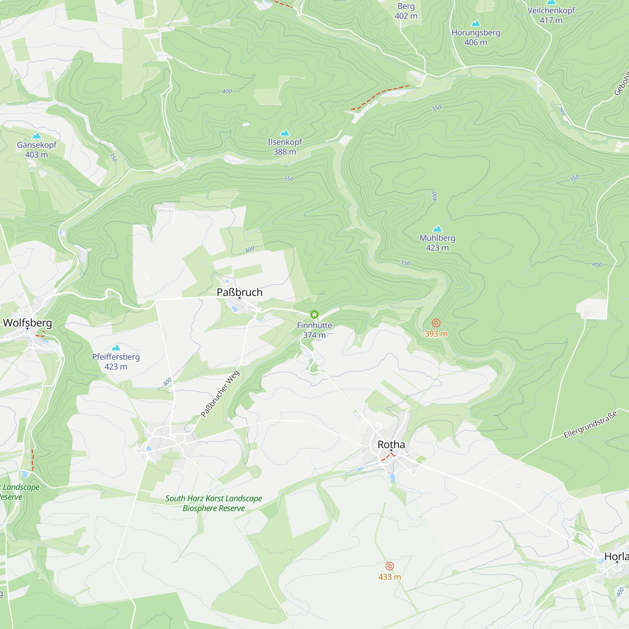Finnhütte map
