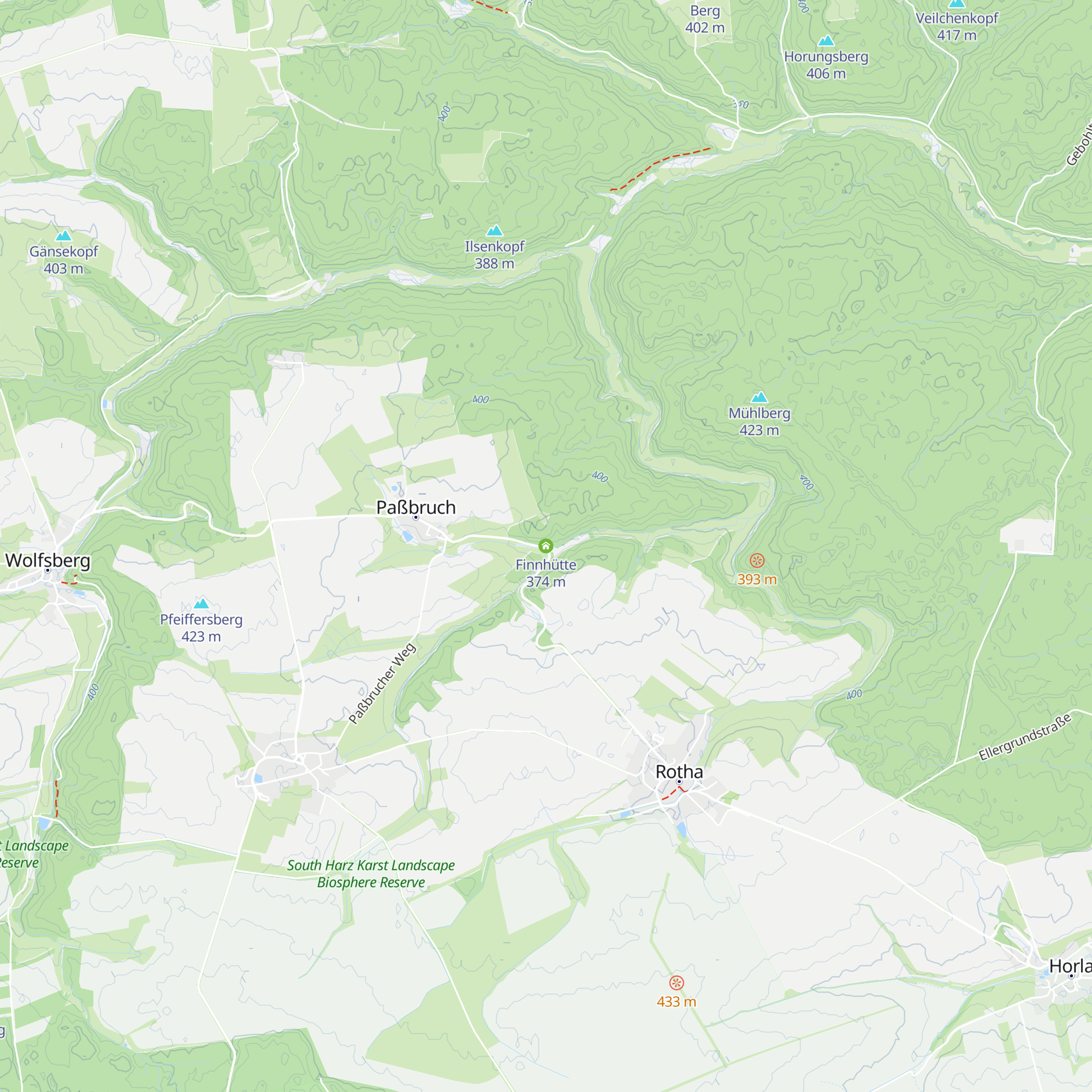 Finnhütte map