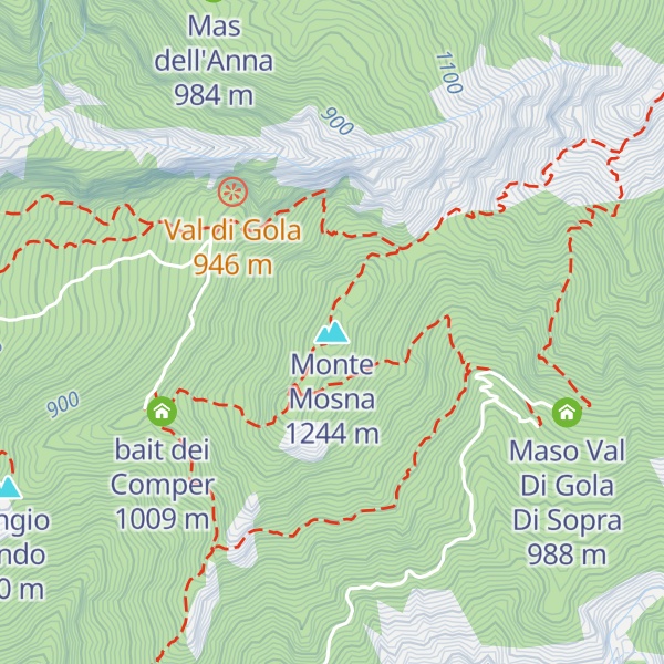Map of Monte Mosna