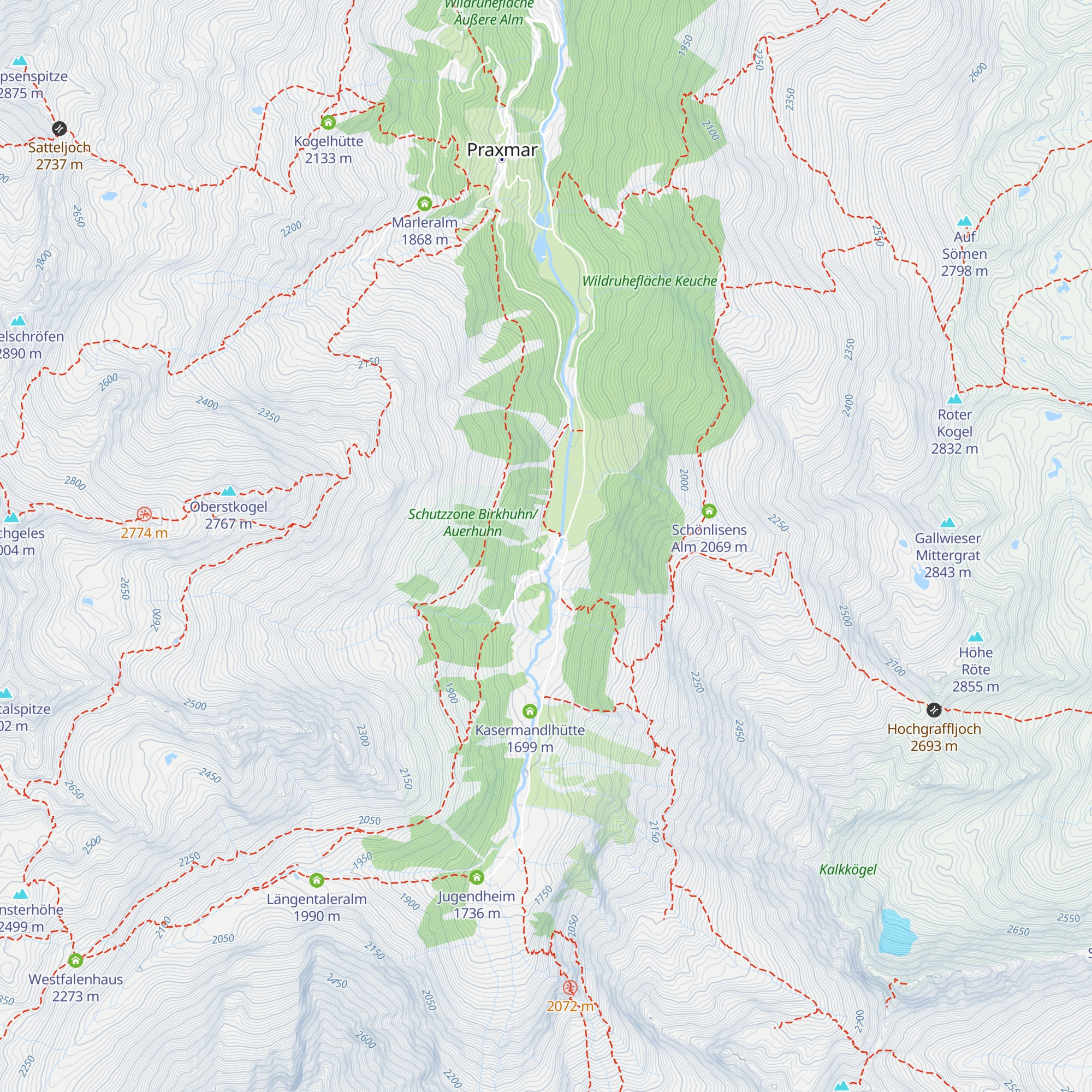 Neuschneewolke map