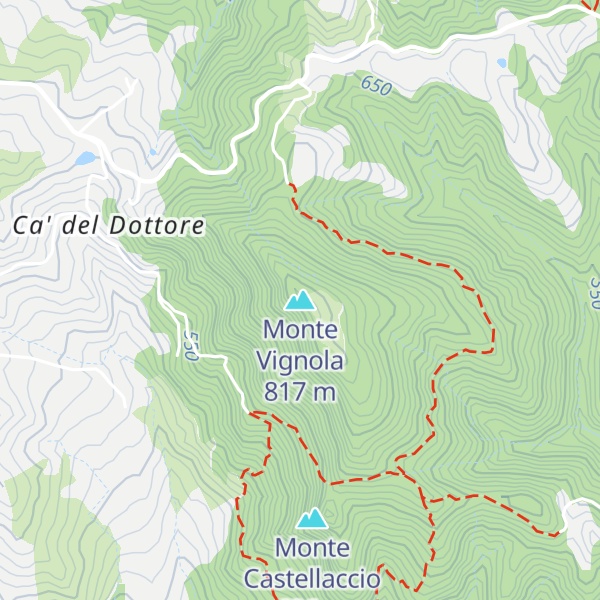 Map of Monte Vignola