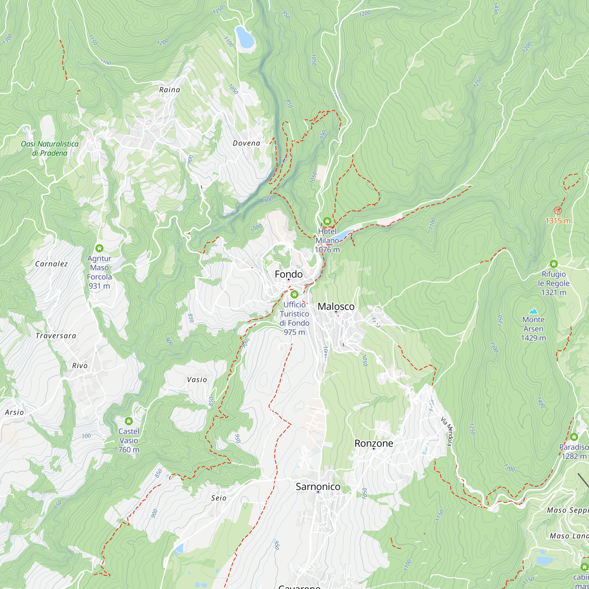 Ufficio Turistico di Fondo map