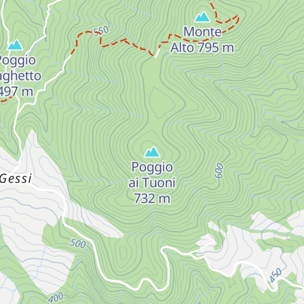 Map of Poggio ai Tuoni