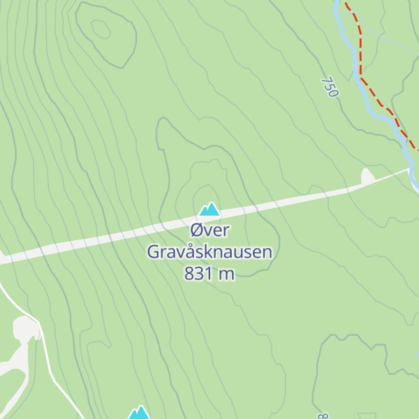 Map of Øver Gravåsknausen