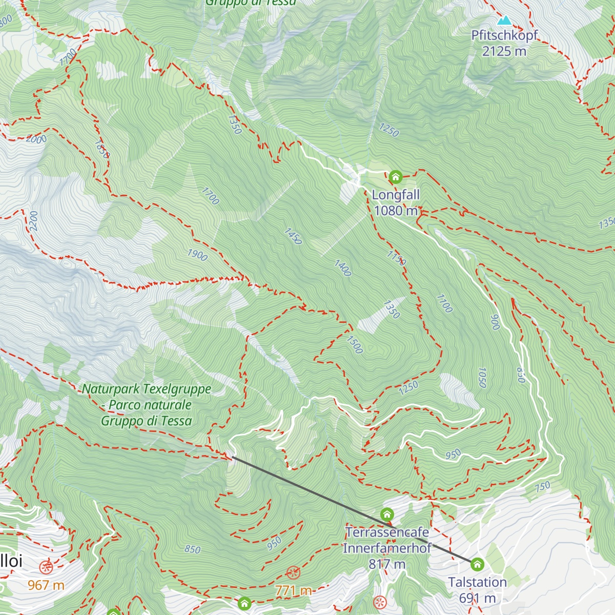 Berggasthaus Mutkopf map