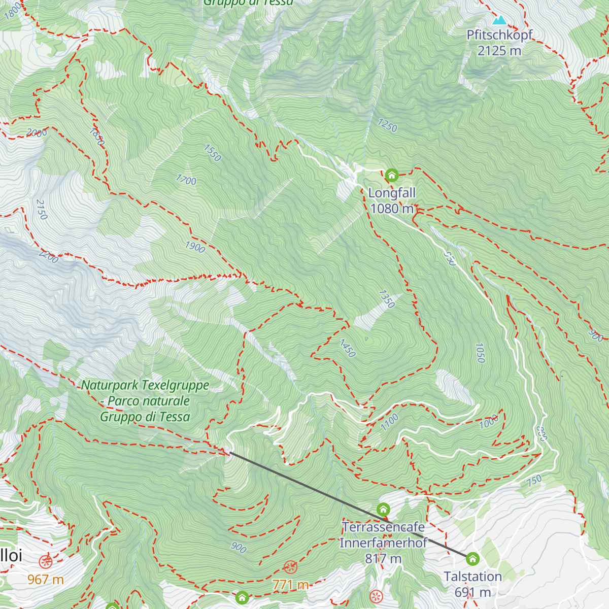 Berggasthaus Mutkopf map