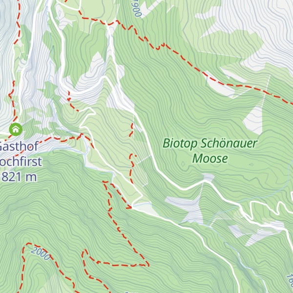 Map of Gasthaus Schönau - Zimmer + Bettenlager