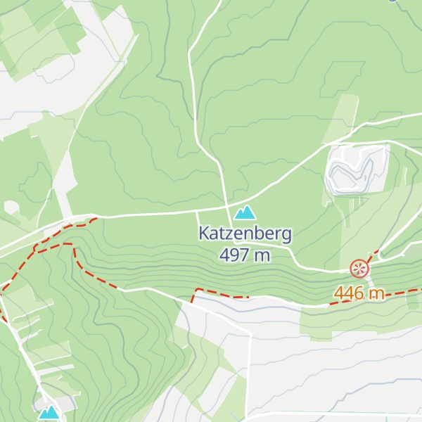 Map of Katzenberghütte