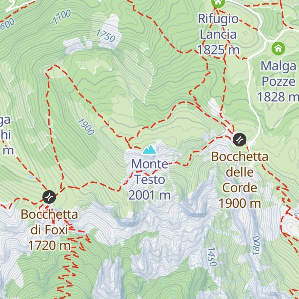 Map of Monte Testo
