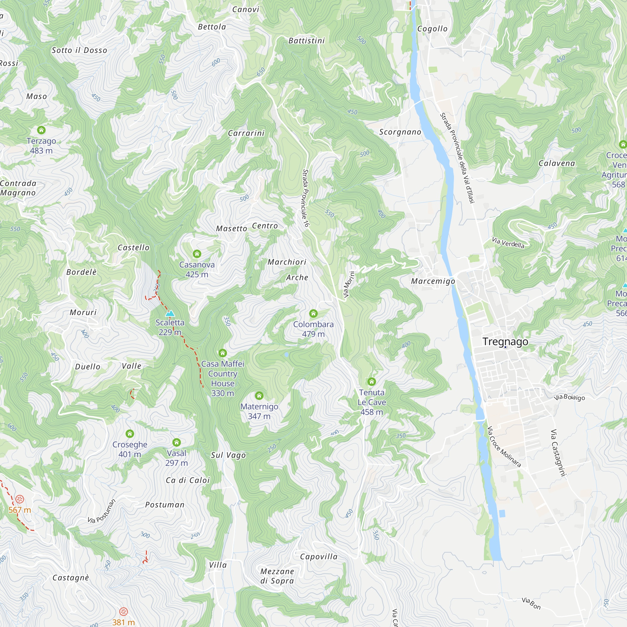 Colombara map