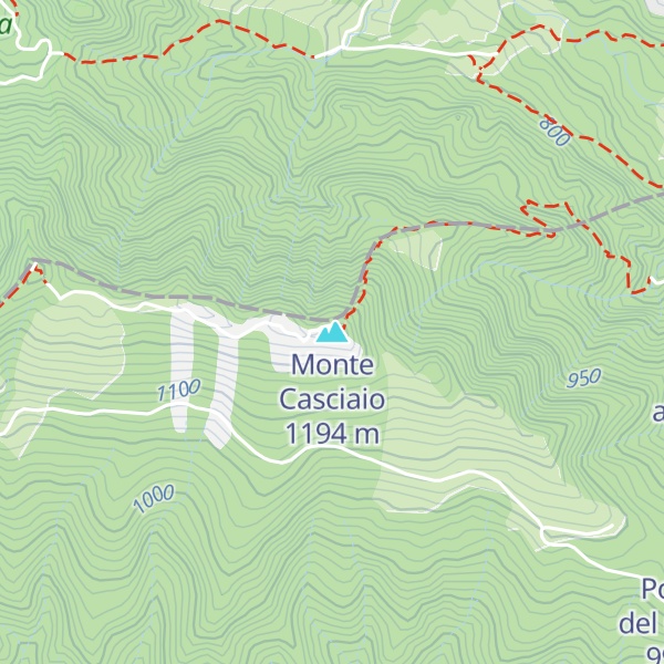 Map of Monte Casciaio