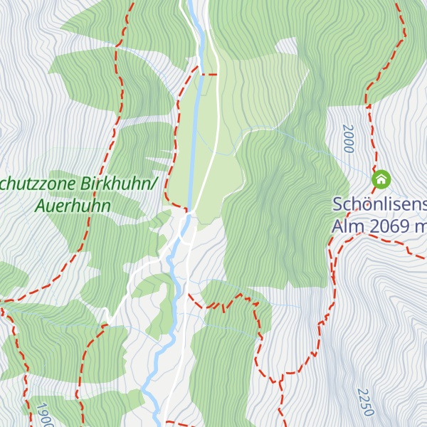 Map of Lüsener Alm