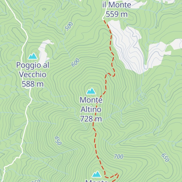 Map of Monte Altino