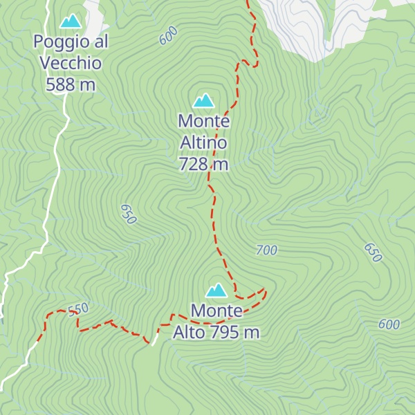 Map of Poggio al Romito