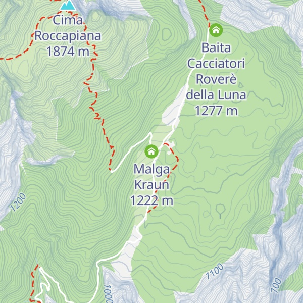 Map of Malga Kraun