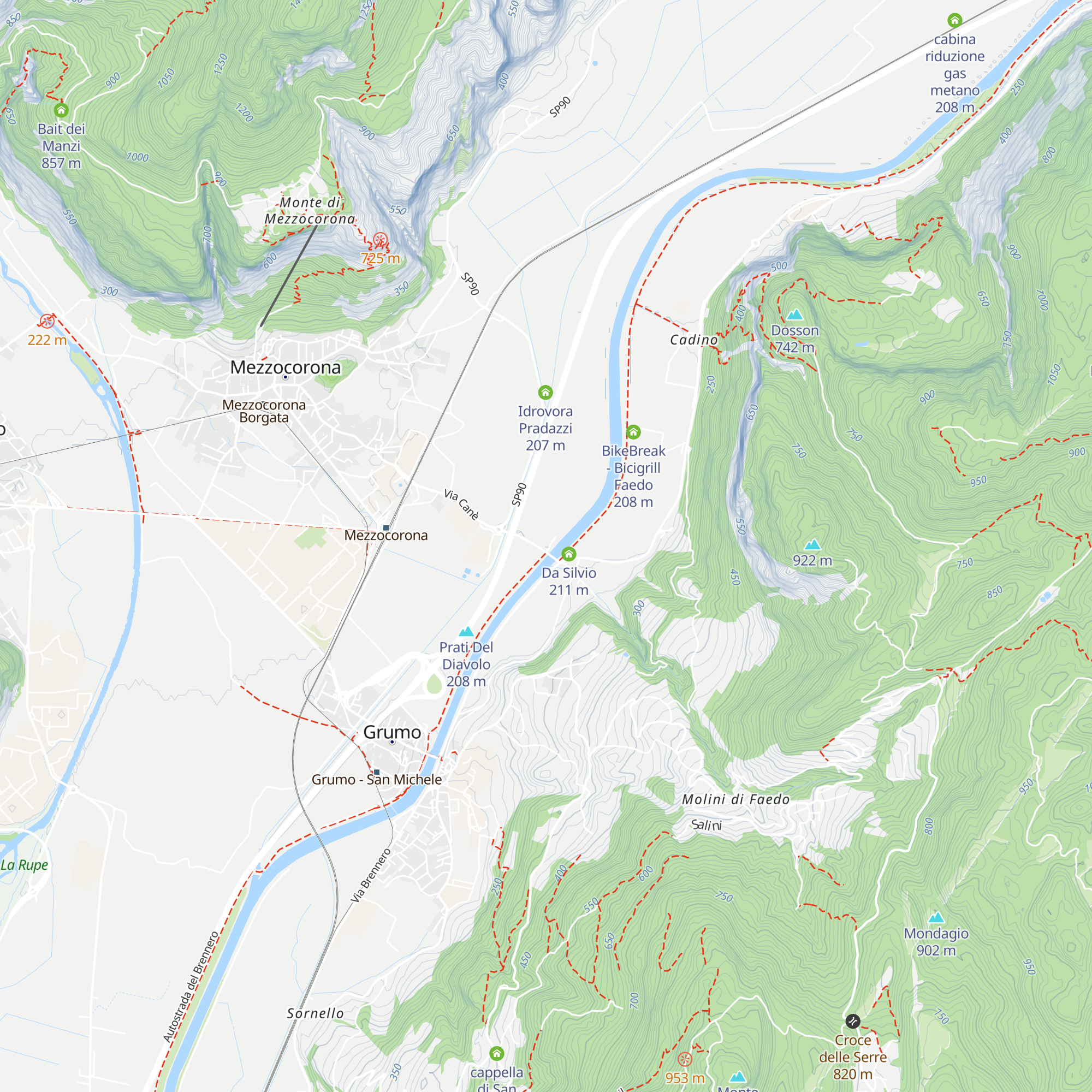 La Cacciatora map
