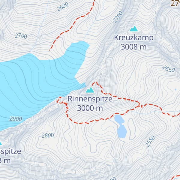 Map of Rinnenspitze