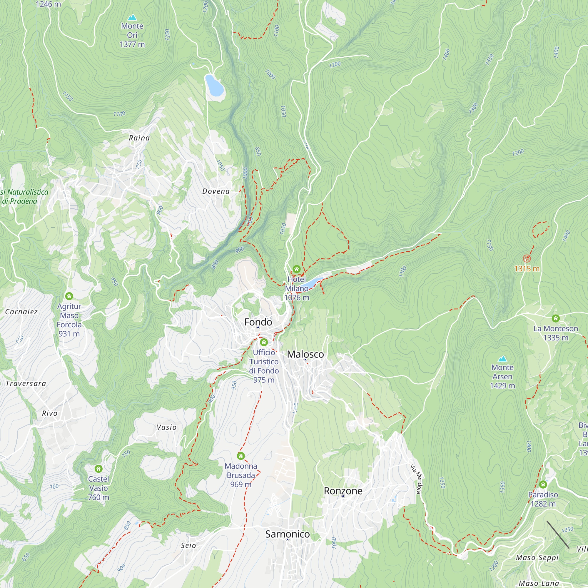 Hotel Lago Smeraldo map